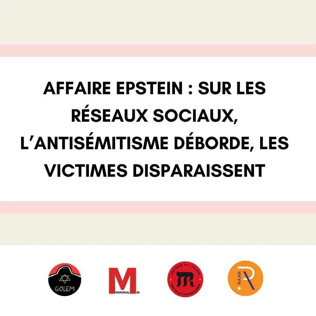 AFFAIRE EPSTEIN : SUR LES RESEAUX SOCIAUX, L’ANTISEMITISME DEBORDE, LES VICTIMES DISPARAISSENT — slide 1