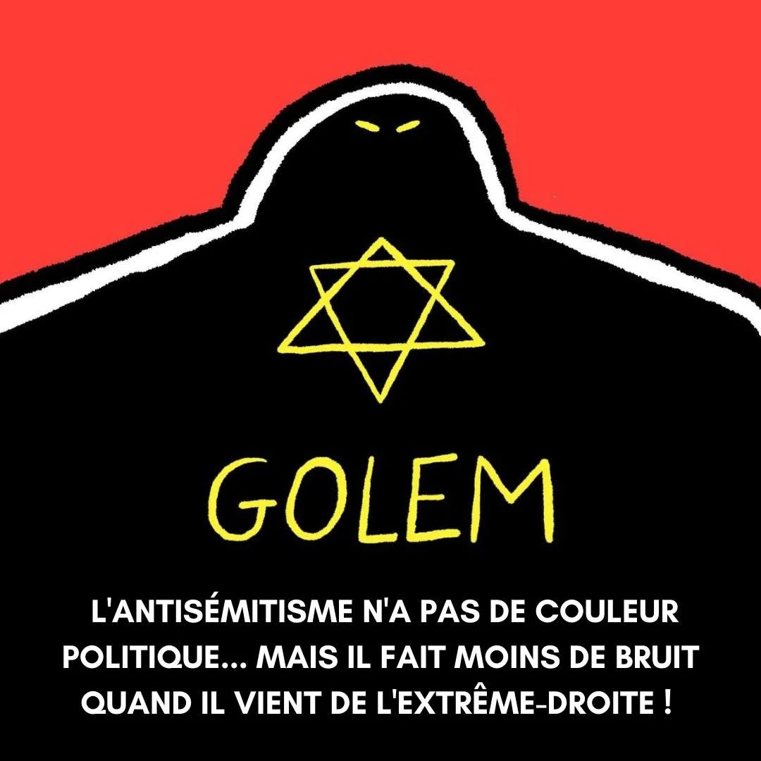 L'ANTISEMITISME N'A PAS DE COULEUR POLITIQUE... MAIS IL FAIT MOINS DE BRUIT QUAND IL VIENT DE L'EXTREME-DROITE ! — slide 1