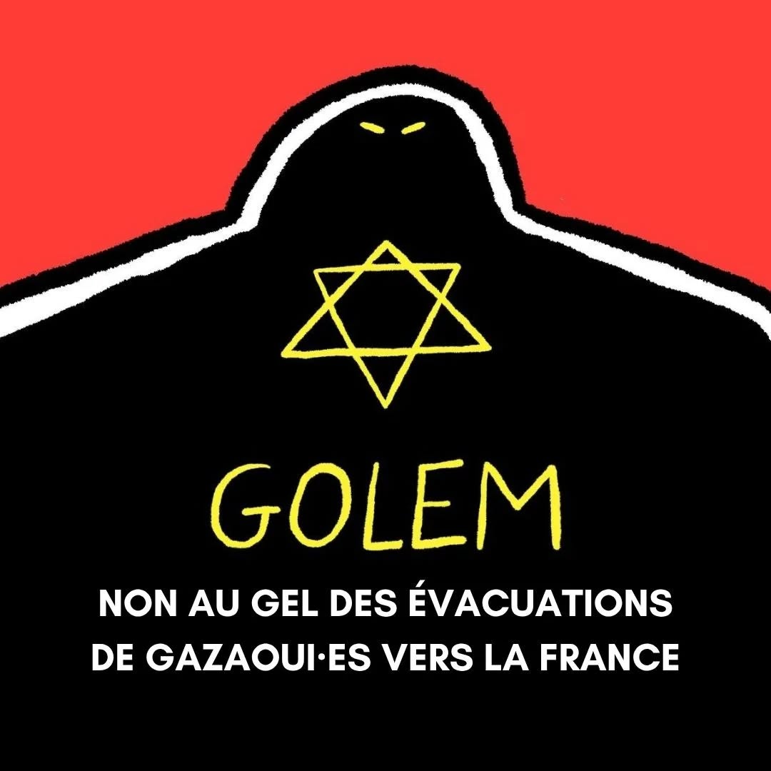 NON AU GEL DES EVACUATIONS DE GAZAOUI-ES VERS LA FRANCE — slide 1
