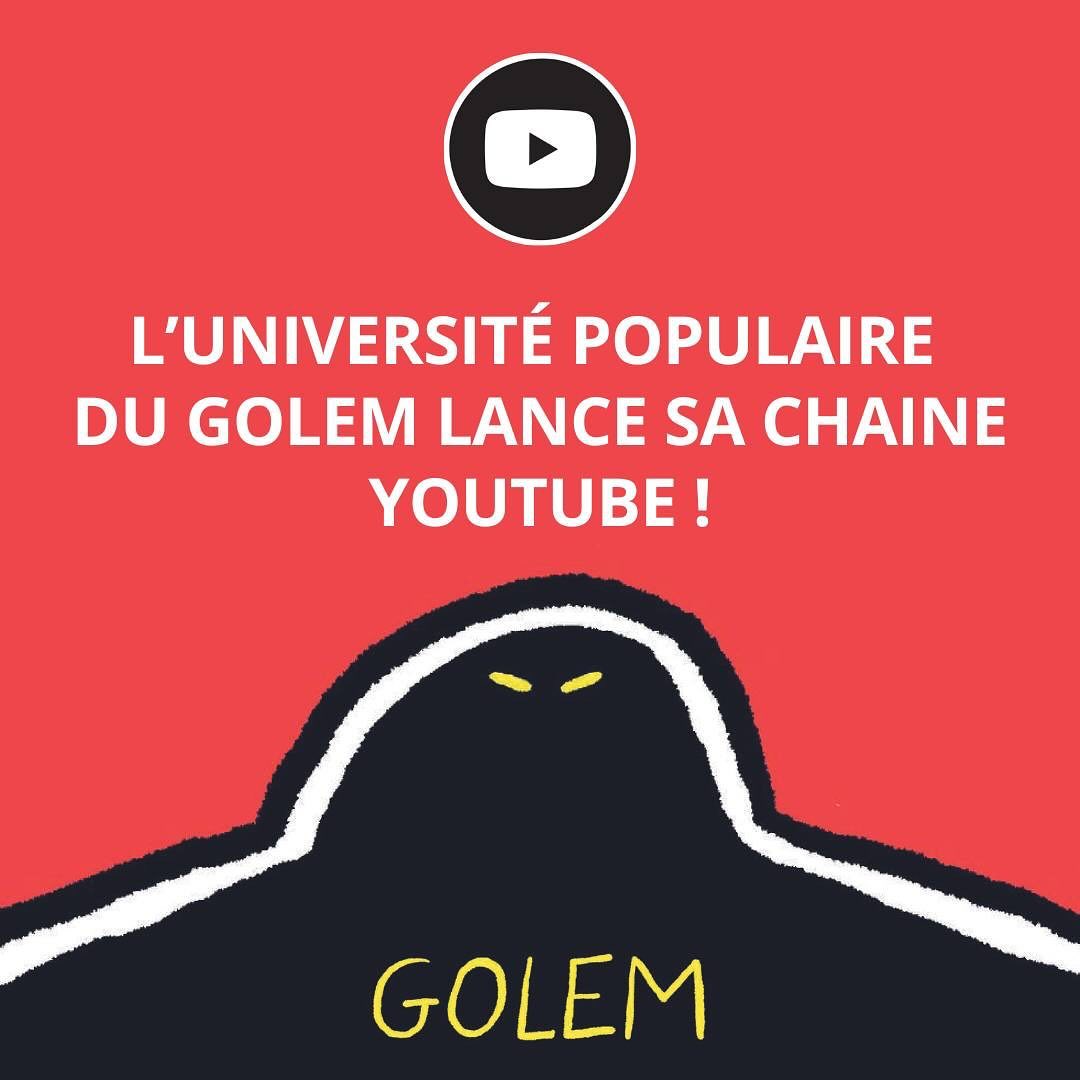 Golem débarque sur YouTube ! — slide 1