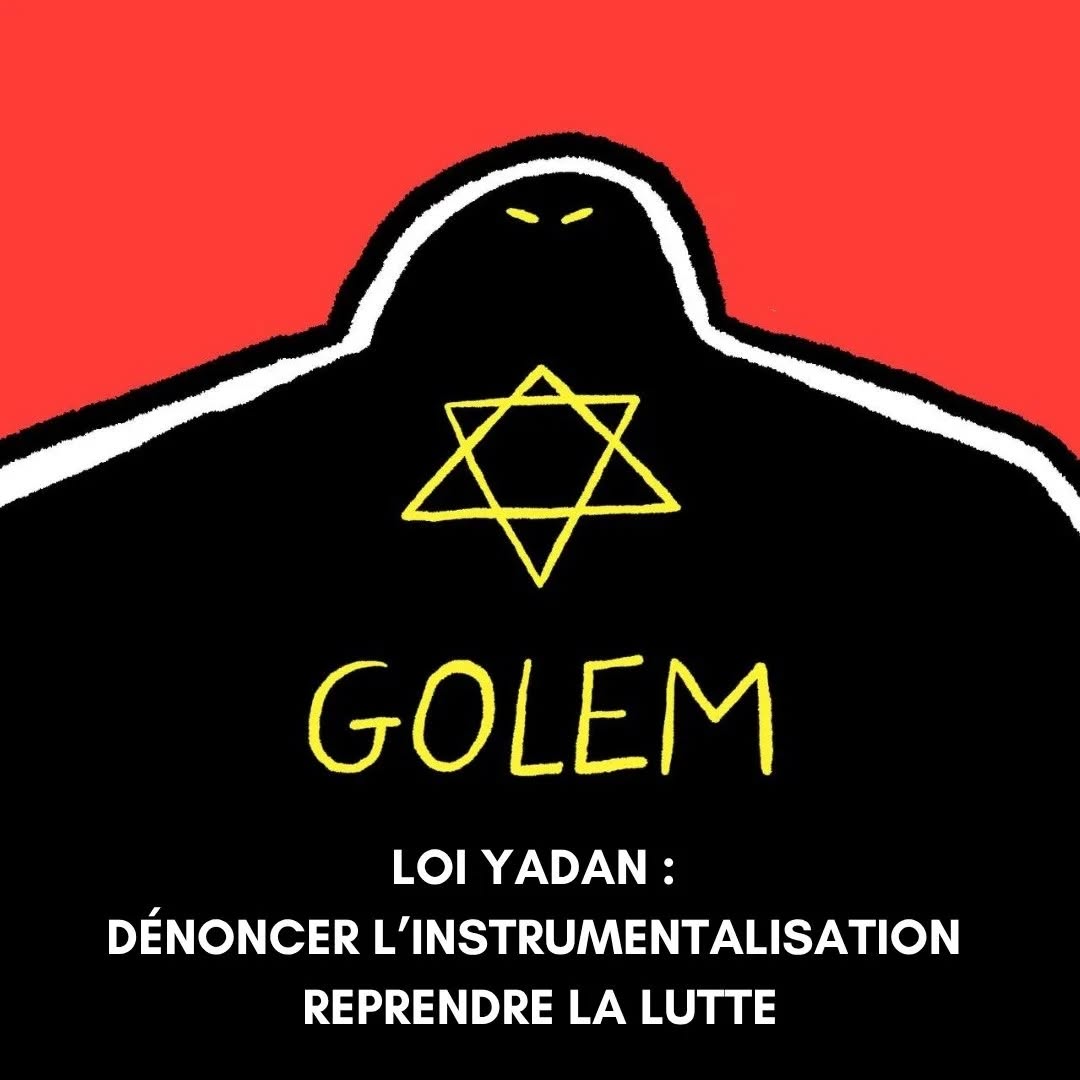 LOI YADAN : DENONCER L’INSTRUMENTALISATION REPRENDRE LA LUTTE — slide 1
