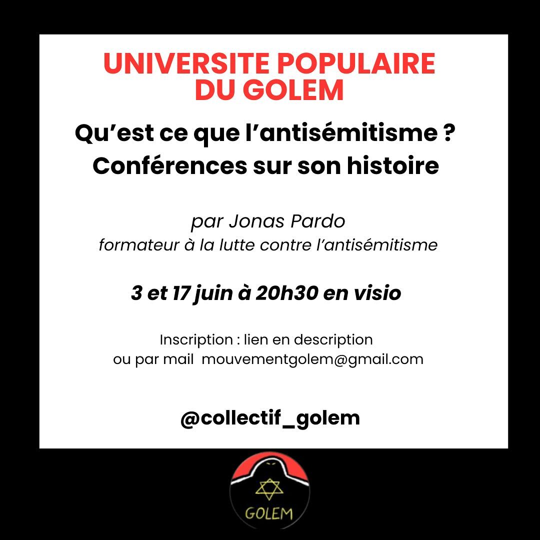 Qu’est ce que l’antisémitisme ? Conférences sur son histoire — slide 1