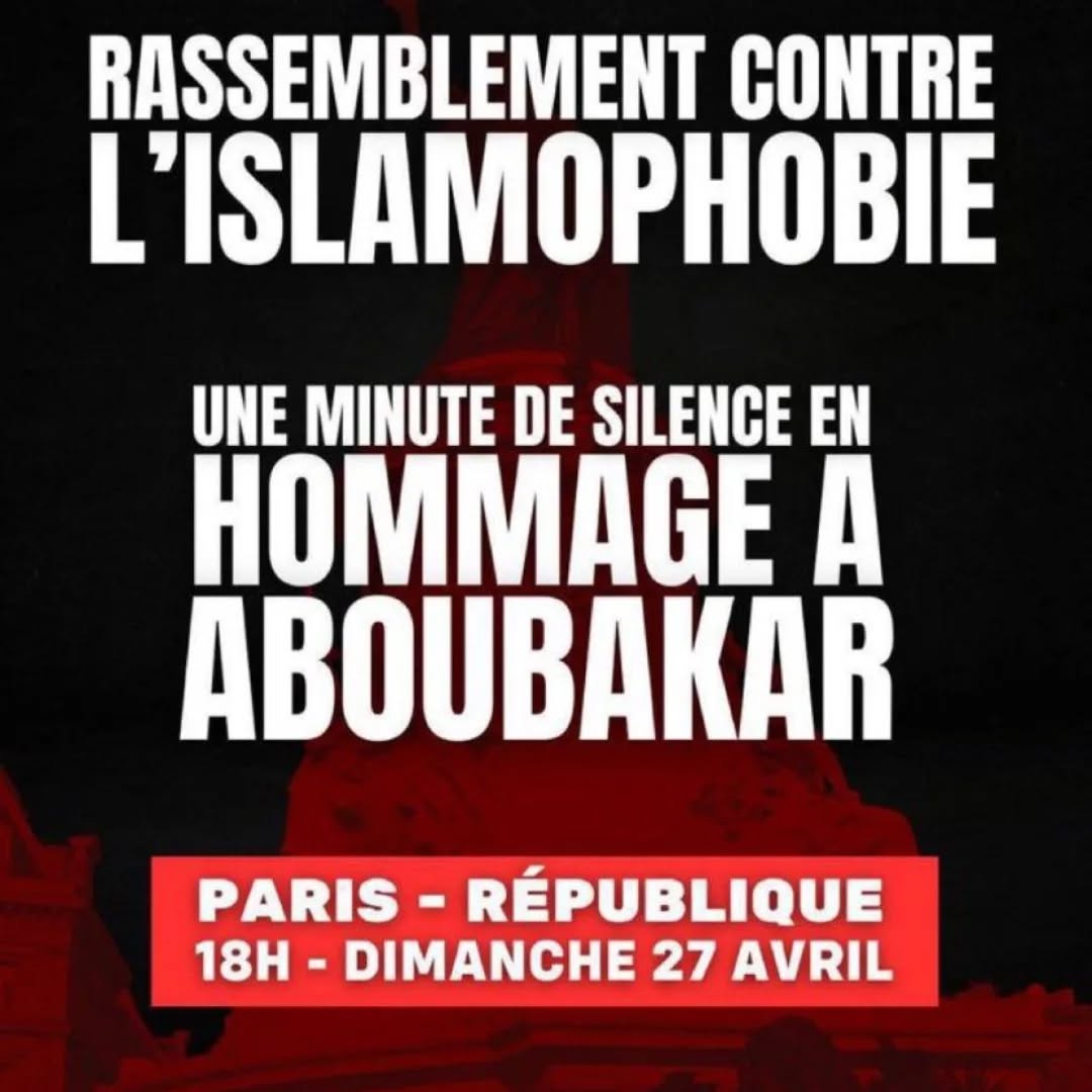 Aboubakar a été victime d’un lâche assassinat islamophobe dans une mosquée. — slide 1