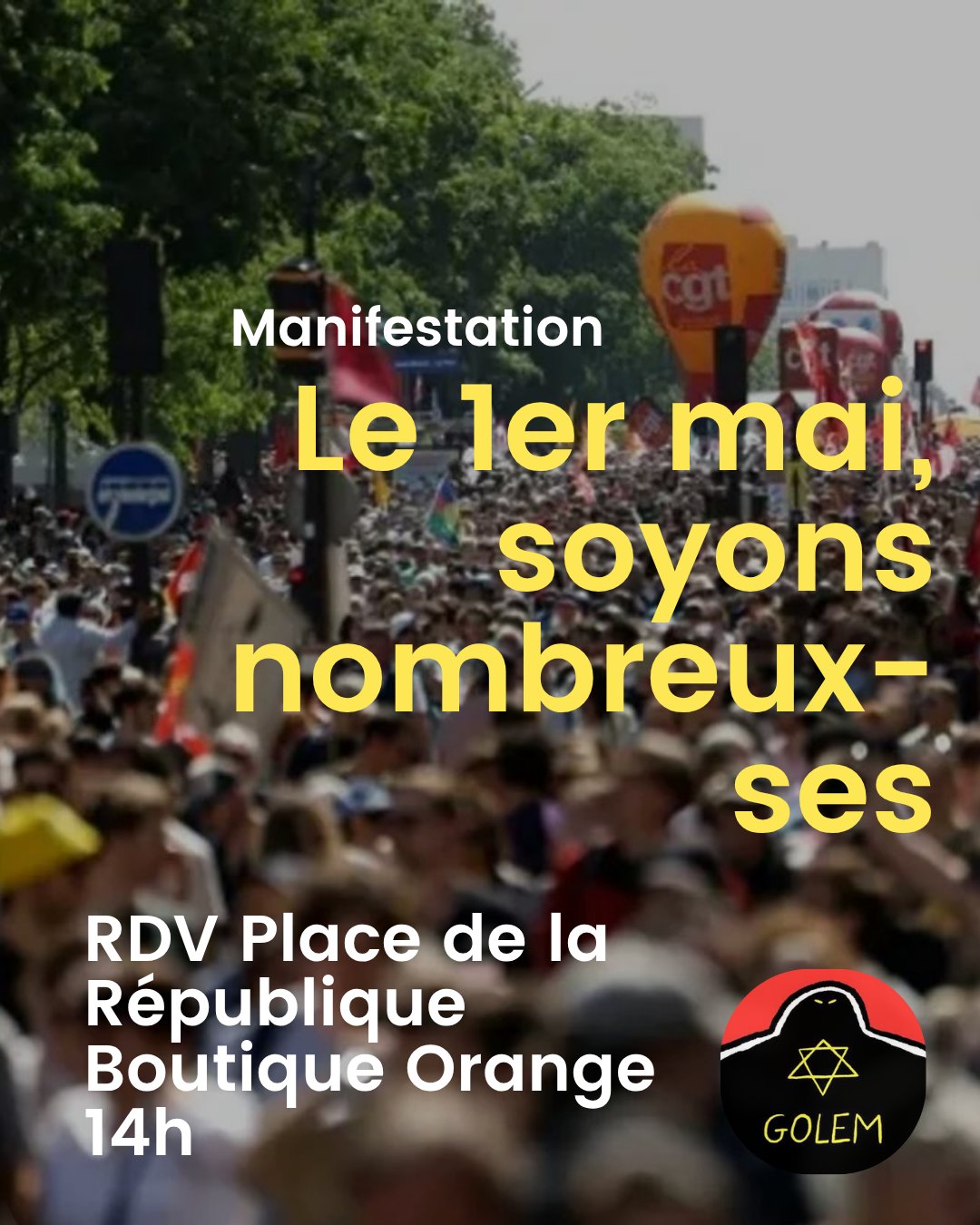 Venez manifester avec nous le 1er mai! — slide 1