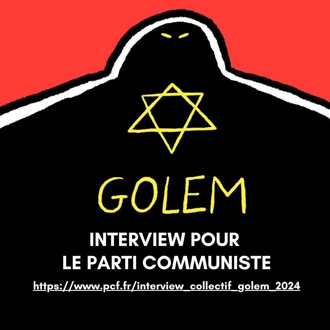 INTERVIEW POUR LE PARTI COMMUNISTE https://www.pef.fr/interview_collectif_golem_2024 — slide 1